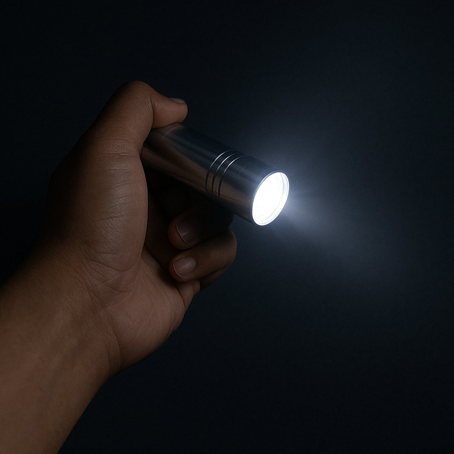 Portable Mini Torch, Super-Bright Mini 6 LED Bulb Pocket Torches - Small Keyring Torch Flashlight for Camping, Hiking, DIY, Travelling, Outdoors and More 3 Battery operated (Battery not included / 1 pc / Mix Color )