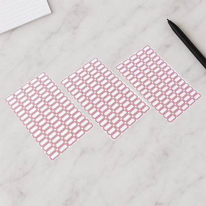 Multipurpose Blank Label Sticker Sheets (50 Sheet Set)