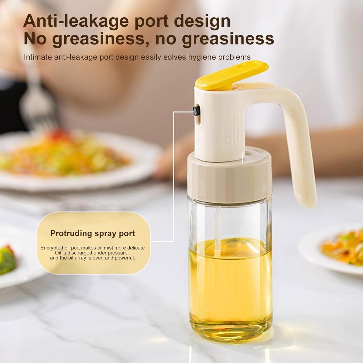 Glass Oil Sprayer Bottle Approx 250ML (1 Pc)