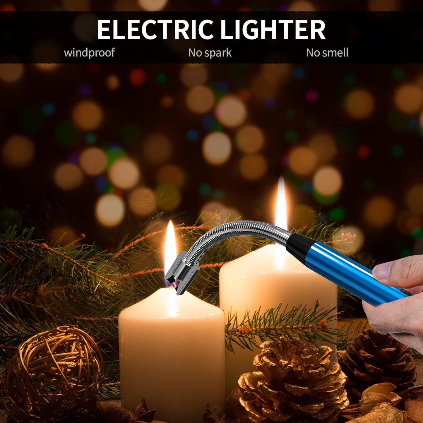 Electronic Smoking Plasma Lighters for Multipurpose Like Candles Grill BBQ (1 Pc / Mix Color)