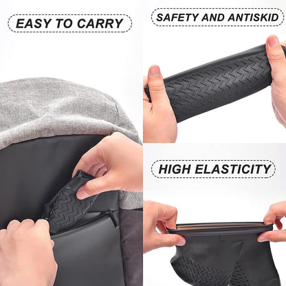 Non-Slip Silicone Rain Reusable Anti skid Waterproof Fordable Boot Shoe Cover (Extra Large Size (XL)/ 1 Pair / Mix Color)