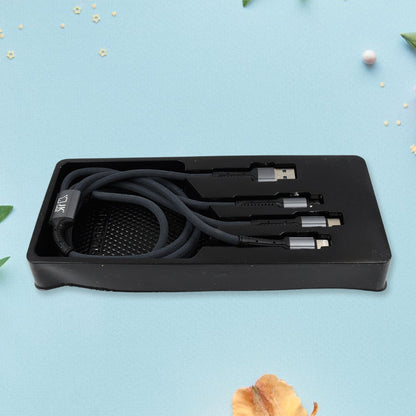 JK 3 in 1 Multi Super Fast Charging Cable (1 Pc / 1200 MM)