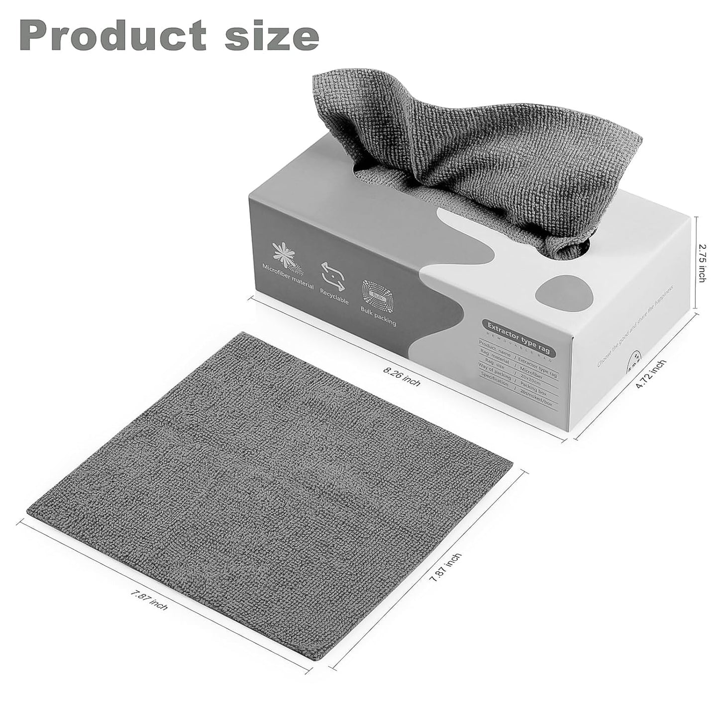 Thickened Magic Wipe Home Kitchen Car Multi-Functional Cleaning Rag (18 Pc)