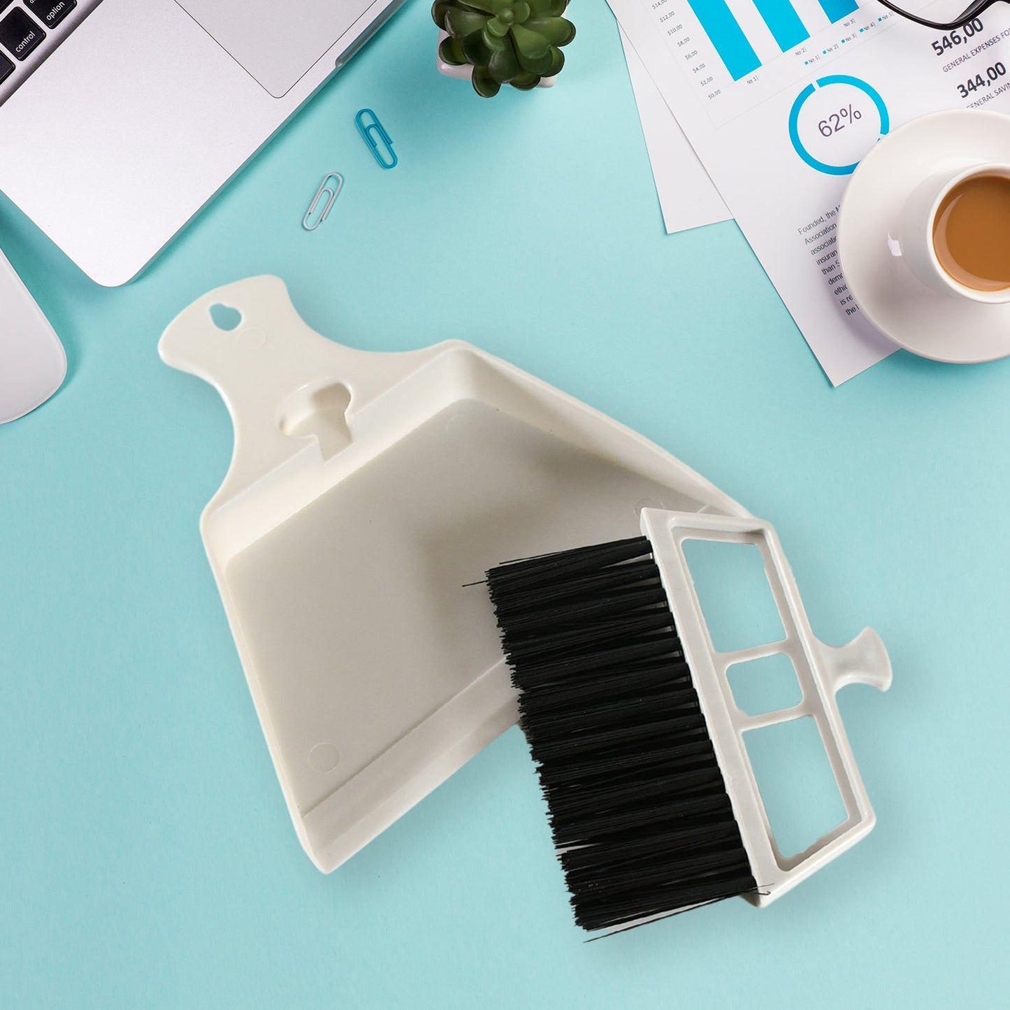 Dustpan Supdi with Brush, Dustpan For Car Office Desk, Wardrobe, Dinning Table, laptop, Keyboard Cleaning, Multipurpose Cleaning , Supdi