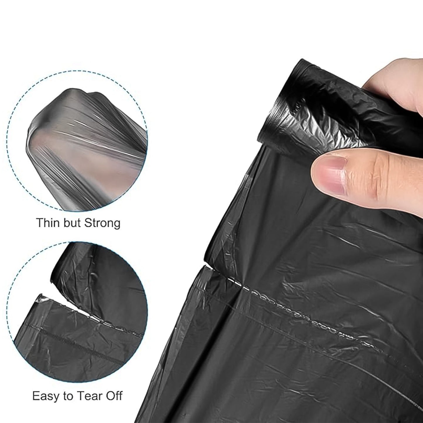 Bio-degradable Eco Friendly Garbage / Trash Bags Rolls (24x32 Cm / 1 Pc / Mix Color)