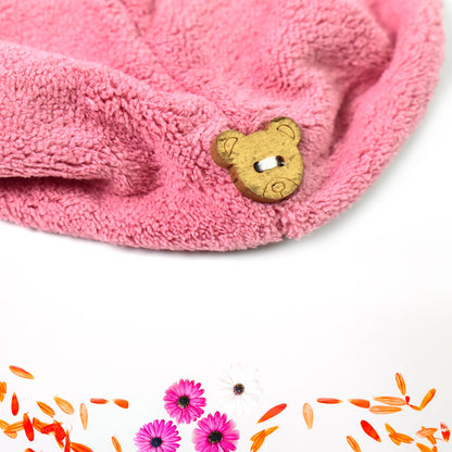 Microfiber Hair Wrap Towel Cap (1 Pc / 63x23 Cm /  Mix Color), Hair accessories