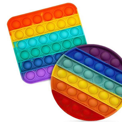 Single piece rainbow  bubble fidget toy