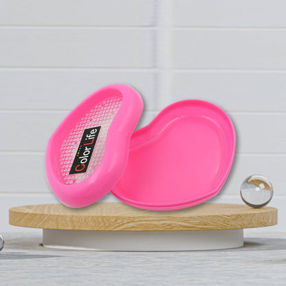 Bathroom Accessories Plastic Soap Case / Soap Dish / Soap Stand, Plastic Soap Case Soap Holder Soap Dish For Bathroom Kitchen Sink ,Sabudani (Oval / Heart Shape Soap case / 1 pc )