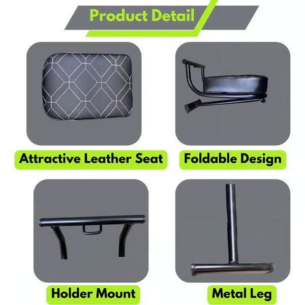 Secure Universal Front-Mount Baby Seat for Safe Scooter Rides