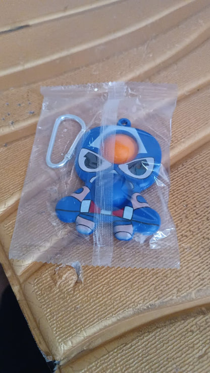 Silicone Fidget Sensory Stress Reliever Keychain Toy (1 Pc)