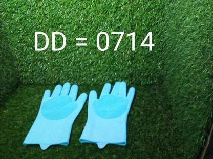 Silicone scrubber gloves for all-purpose use